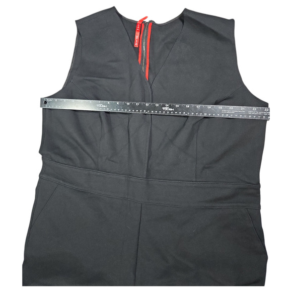 Spanx Wom 2XL TALL Plus Size Black Pants Sleeveless Jumpsuit NWT Sexy Date Night - Picture 6 of 15